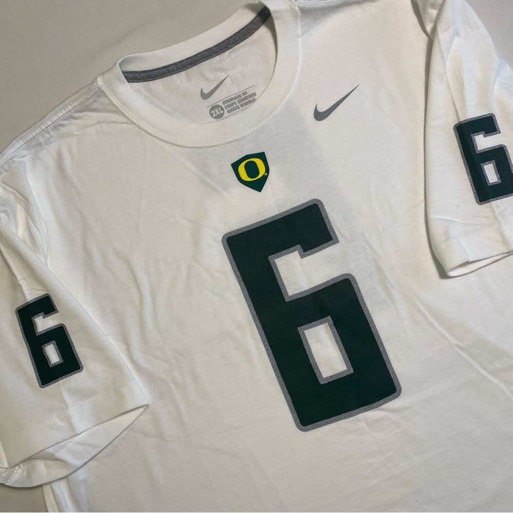 Nike Oregon Ducks #6 T-Shirt Mens 2XL Cotton Tee College Football NCAA